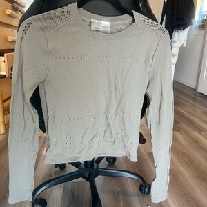 Gray Women's Workout Top